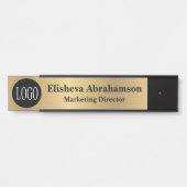 Professioneel Kantoor deurteken Gouden Naam Bord Deurbordje (Voorkant)