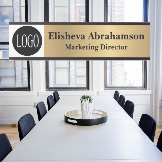 Professioneel Kantoor deurteken Gouden Naam Bord Deurbordje