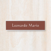 Professioneel kantoor naamplaat deur bord (Voorkant)