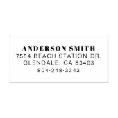 Professioneel Kantoor Notaris Naam Bedrijf Zelfinktende Stempel (Design)