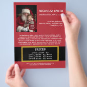 Professioneel Kerstman promotie foto Flyer (Hand)