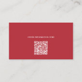 Professioneel Kerstman QR-code foto Visitekaartje (Achterkant)