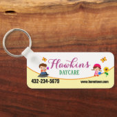Professioneel kinderdagverblijf sleutelhanger (Achterkant)
