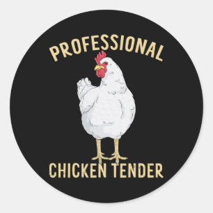 Professioneel Kippen Tender Grappige Pluimveehoude Ronde Sticker