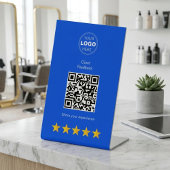 Professioneel Klantfeedback QR Code Reclamebord Met Voetstuk