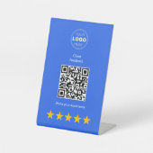 Professioneel Klantfeedback QR Code Reclamebord Met Voetstuk (Voorkant)