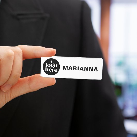 Professioneel Klassiek Eigen Logo Werknemer Naamplaatje