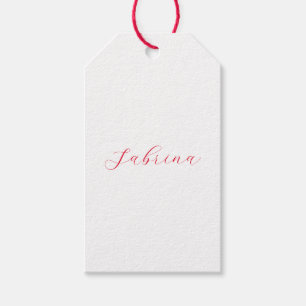 Professioneel klassiek handgeschreven naam aangepa cadeaulabel