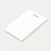 Professioneel klassiek handgeschreven naam aangepa post-it® notes (Schuin)