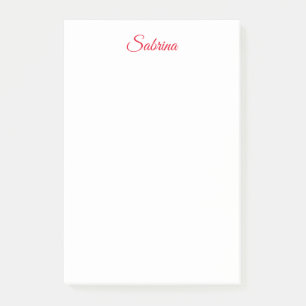 Professioneel klassiek handgeschreven naam aangepa post-it® notes