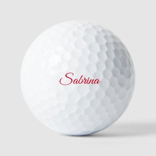 Professioneel klassiek handschrift naam aangepast golfballen (Voorkant)