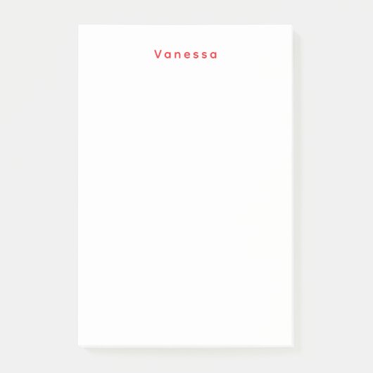 Professioneel klassiek kalligrafie naam aangepast post-it® notes (Voorkant)