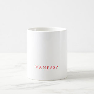 Professioneel klassiek lettertype eigen naam aange koffiemok