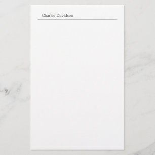 Professioneel Klassiek Lettertype Minimalistisch E Briefpapier