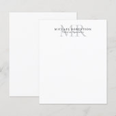 Professioneel Klassiek Monogram Minimalistisch Een (Voorkant / Achterkant)