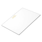 Professioneel Klassiek Monogram Minimalistisch Een Notitieblok (Schuin)