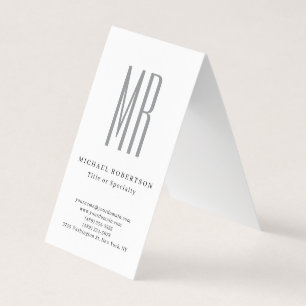 Professioneel Klassiek Monogram Minimalistisch Een Visitekaartje