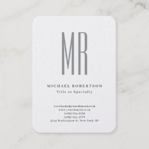 Professioneel Klassiek Monogram Minimalistisch Een Visitekaartje