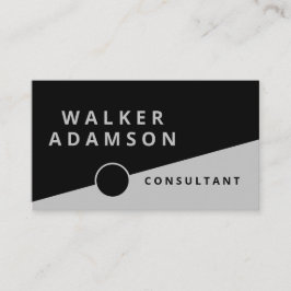 Professioneel Klassiek Zilver & Zwart Visitekaartje
