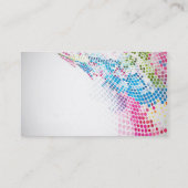 professioneel kleurrijk dubbelzijdig visitekaartje (Achterkant)