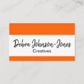 Professioneel, kleurrijk, eenvoudig gestreept Visi Visitekaartje (Voorkant)