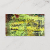 Professioneel kleurrijk modern wattenmonogram #2 visitekaartje (Achterkant)