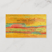 Professioneel kleurrijk modern wattenmonogram #5 visitekaartje (Achterkant)