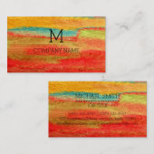 Professioneel kleurrijk modern wereldlogo #6 visitekaartje (Voorkant / Achterkant)