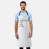 Professioneel Knap en Kan Koken Grappig Wit Schort (Gedragen)