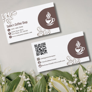 Professioneel Koffie Shop Barista Modern Maatwerk Visitekaartje
