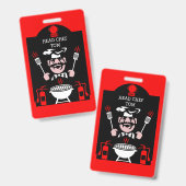 Professioneel kookcadeau badge (Voor- en achterkant)