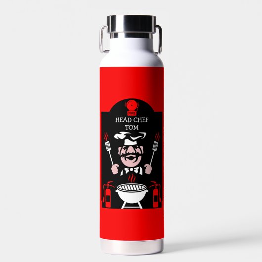 Professioneel kookcadeau waterfles (Voorkant)