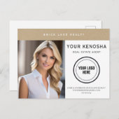 Professioneel Kraftpapier-document uw stadsonroere Briefkaart (Voorkant / Achterkant)