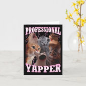 Professioneel Kwakkat Kat Meme Grappig Abnormaal S Kaart (Gele Bloem)