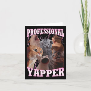 Professioneel Kwetterende Kat Meme Grappig Opvalle Kaart