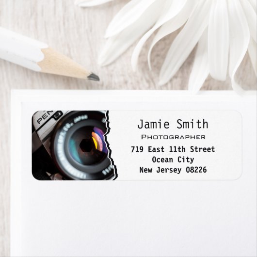 Professioneel label Aangepast fotoadres (Insitu)