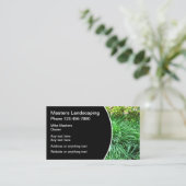 Professioneel Landscaper Contact Visitekaartje (Staand voorkant)