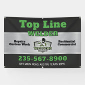 Professioneel las- en fabricageservice spandoek (Horizontaal)