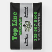 Professioneel las- en fabricageservice spandoek (Verticaal)