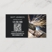 Professioneel Las QR Code Visitekaartje (Achterkant)