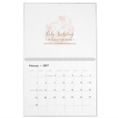 Professioneel lichaamsbeeldhouwen contouren bruine kalender (Feb 2027)