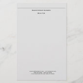 Professioneel Lichtgrijs Eenvoudig Briefpapier (Voorkant)