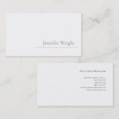 Professioneel, lichtgrijs rood visitekaartje (Voorkant / Achterkant)