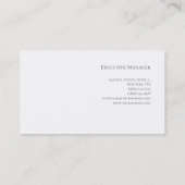 Professioneel, lichtgrijs rood visitekaartje (Achterkant)