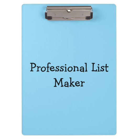 Professioneel Lijst Maken Klembord (Voorkant)