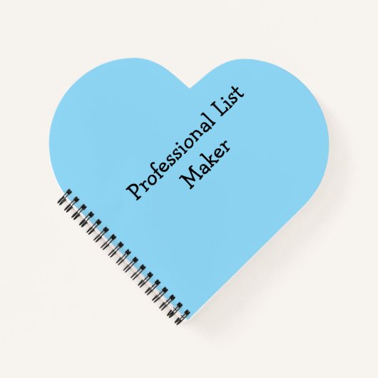 Professioneel Lijst Maken Notitieboek (Voorkant)
