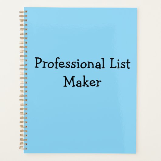 Professioneel Lijst Maken Planner (Voorkant)