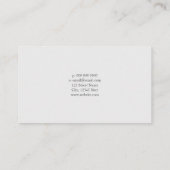 Professioneel literair Visitekaartje van het Boek (Achterkant)