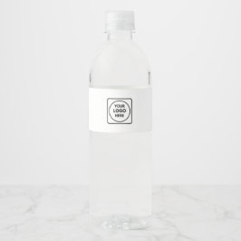Professioneel logo aangepast zakelijk QR-label Waterfles Etiket
