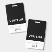 Professioneel Logo Bezoekerspas Badge (Voor- en achterkant)